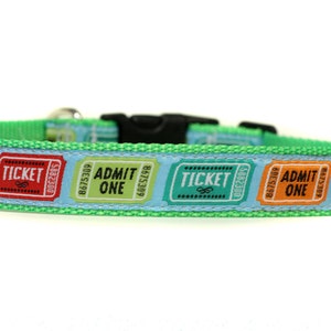 1 Inch Wide Dog Collar with Adjustable Buckle or Martingale in Ticketed