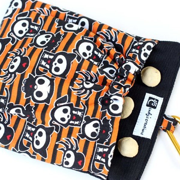 The Pocket - Treat and Training Pouch in Skeleton Stripes