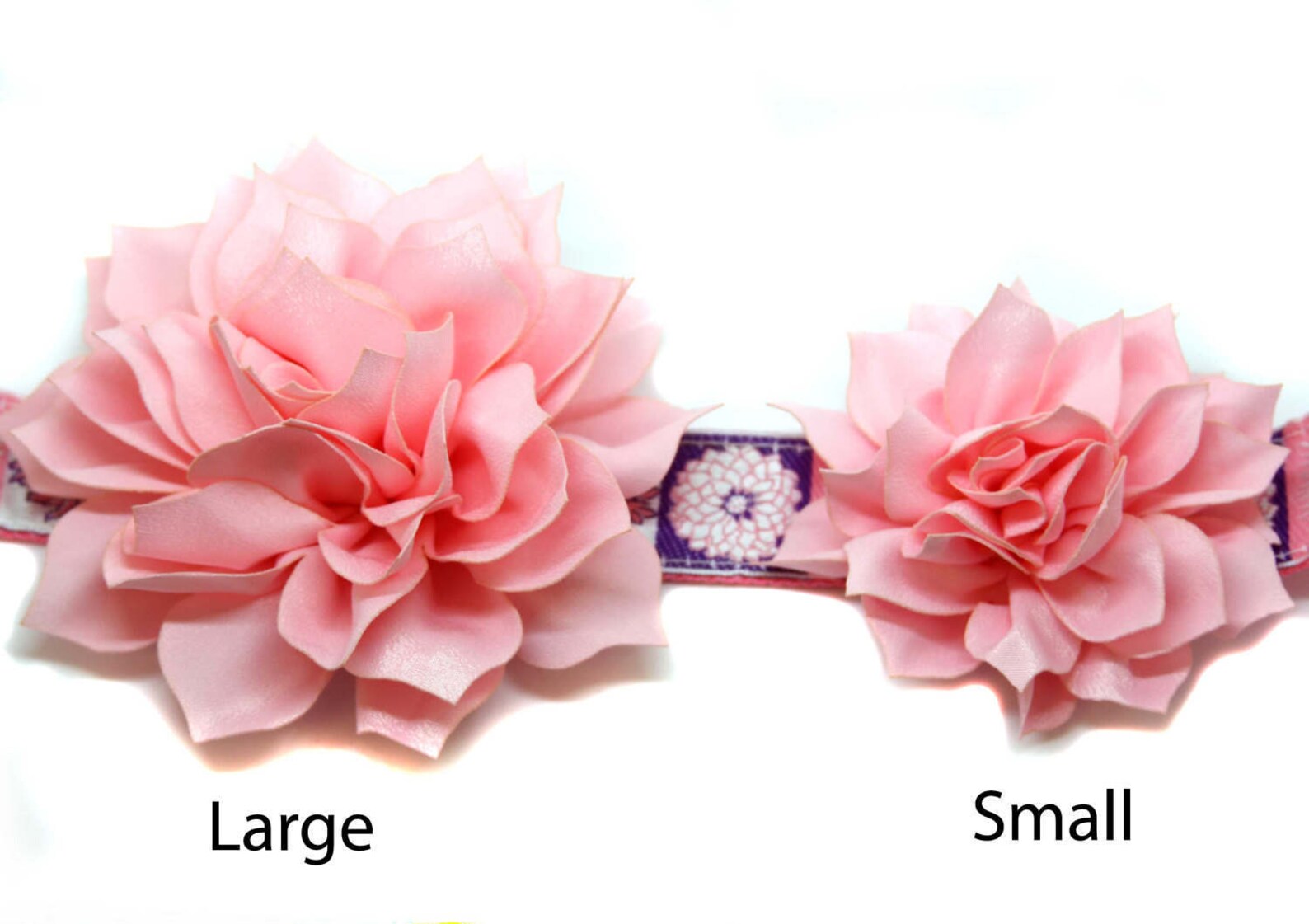 Large Collar Flower for Dog Collar Attaches With Hookandloop Etsy
