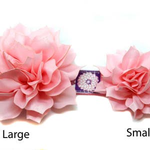 Large Collar Flower for Dog Collar attaches with hook-and-loop fastener image 3