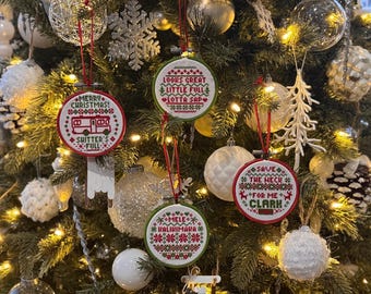 Griswold Weihnachtsschmuck Ornamente PDF Kreuzstichmuster
