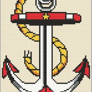 Set van 6 traditionele pdf-kruissteekpatronen in tattoo-stijl