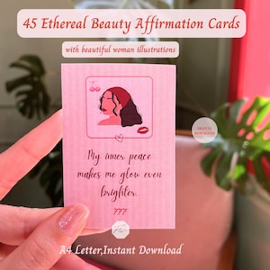 Cartes d'affirmation de la beauté éthérée, Cartes d'affirmation de la beauté, Cartes d'affirmation de la beauté, Cartes d'affirmation de la beauté, Cartes d'affirmation de la beauté, Cartes d'affirmation imprimables