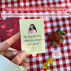 Tarjetas de Afirmación de Amor Propio, Tarjetas de Afirmación Imprimibles, Tarjetas de Afirmación de Amor Propio Matutino, Descarga Digital, Tarjetas de Afirmación Digital