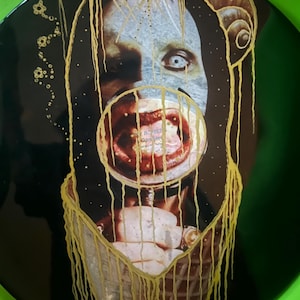 Marilyn Manson, Marilyn Manson Art, Vinyl, Vinyl Art, Epoxy, Goth, Goth Art, Dark Art