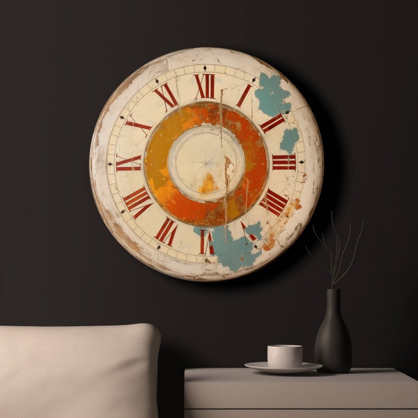 Wooden Clock Face printable download for your own projects