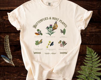 Camiseta Borboletas e Plantas Hospedeiras