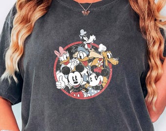 Mickey & Friends Shirt, Mickey Minnie Daisy Donald Goofy Pluto T-Shirt, Comfort Colors Disney Trip Tee, Disney World Shirt, Disney Trip Gift