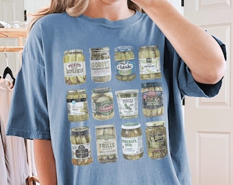 Vintage Canned Pickles T-shirt, Comfort Colors Shirt, Women's Christmas Gift