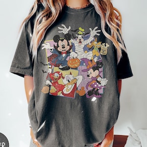 Comfort Colors Halloween Mouse & Friends Shirt, Spooky Disney Tee