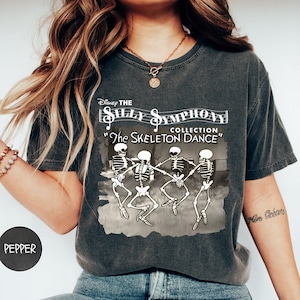 Skeleton Dance Comfort Colors T-Shirt, Funny Disney Halloween Shirt