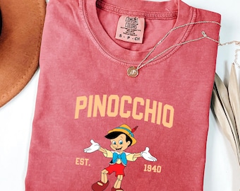 Comfort Colors Pinocchio Crewneck T-Shirt, Pinocchio Established 1940 Shirt, Disneyland Tee, Magical Land Tshirt, Unisex Disneyland Tee Gift