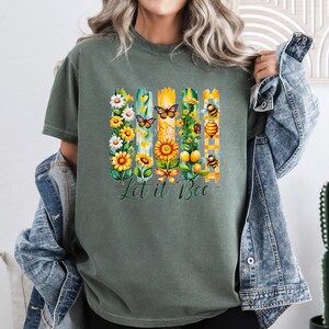 Comfort Colors Let It Bee Tee, Bee Shirt, Be T-Shirt, Let It Be Tee, Let It Bee T-shirt, Honey Bee Tee, Let It Be T-shirt, Bee Kind Tee Gift