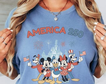 250th America Anniversary Disney Sweatshirt & Shirt, US 250 Years Sweatshirt, We The People Shirt, Vintage Independence Day Patriotic Tee