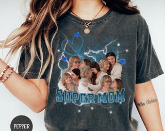Custom Best Mom Photo Shirt, Personalized Family Collage T-Shirt, Mother’s Day Gift, Custom Picture Tee, Unique Mom Gift, Keepsake Top Gift