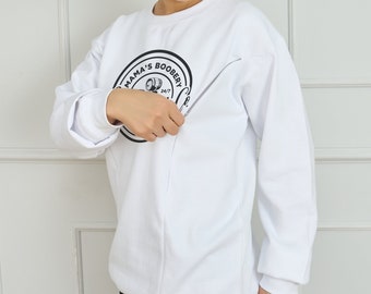 Breastfeeding Brewery Hoodie, Mama Boobery Sweatshirt, New Mom Gift