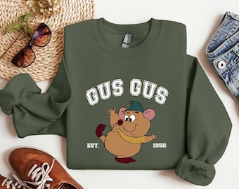 Disney Gus Gus Sweatshirt, Cinderella Mouse Magic, Disneyland Shirt