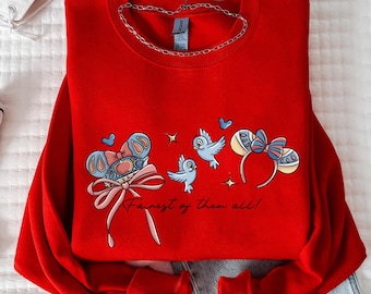 Fairest of Them All Disney Sweatshirt, Snow White Inspired Crewneck, Fairytale Princess Pullover, Cozy Disney Birds Crew, Magical Castle Top