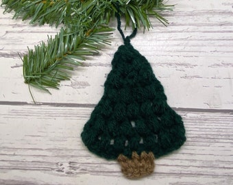 Hand Crochet Christmas Tree Ornament/Package Adornment