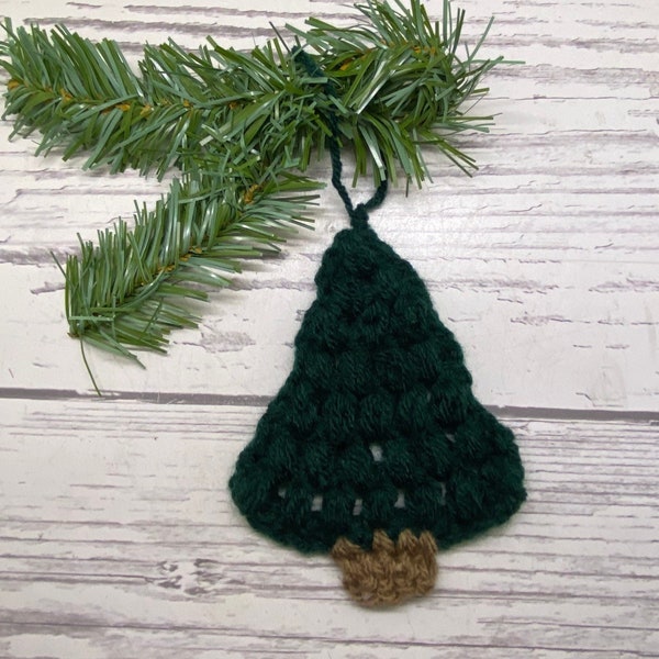 Hand Crochet Christmas Tree Ornament/Package Adornment