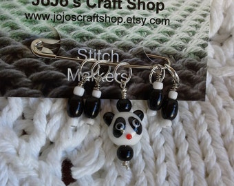 Panda Stitch Marker Set