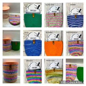 Deluxe Size Ice Cream Pint Cozy Hand Crochet (fits Ninja Deluxe Creami container)