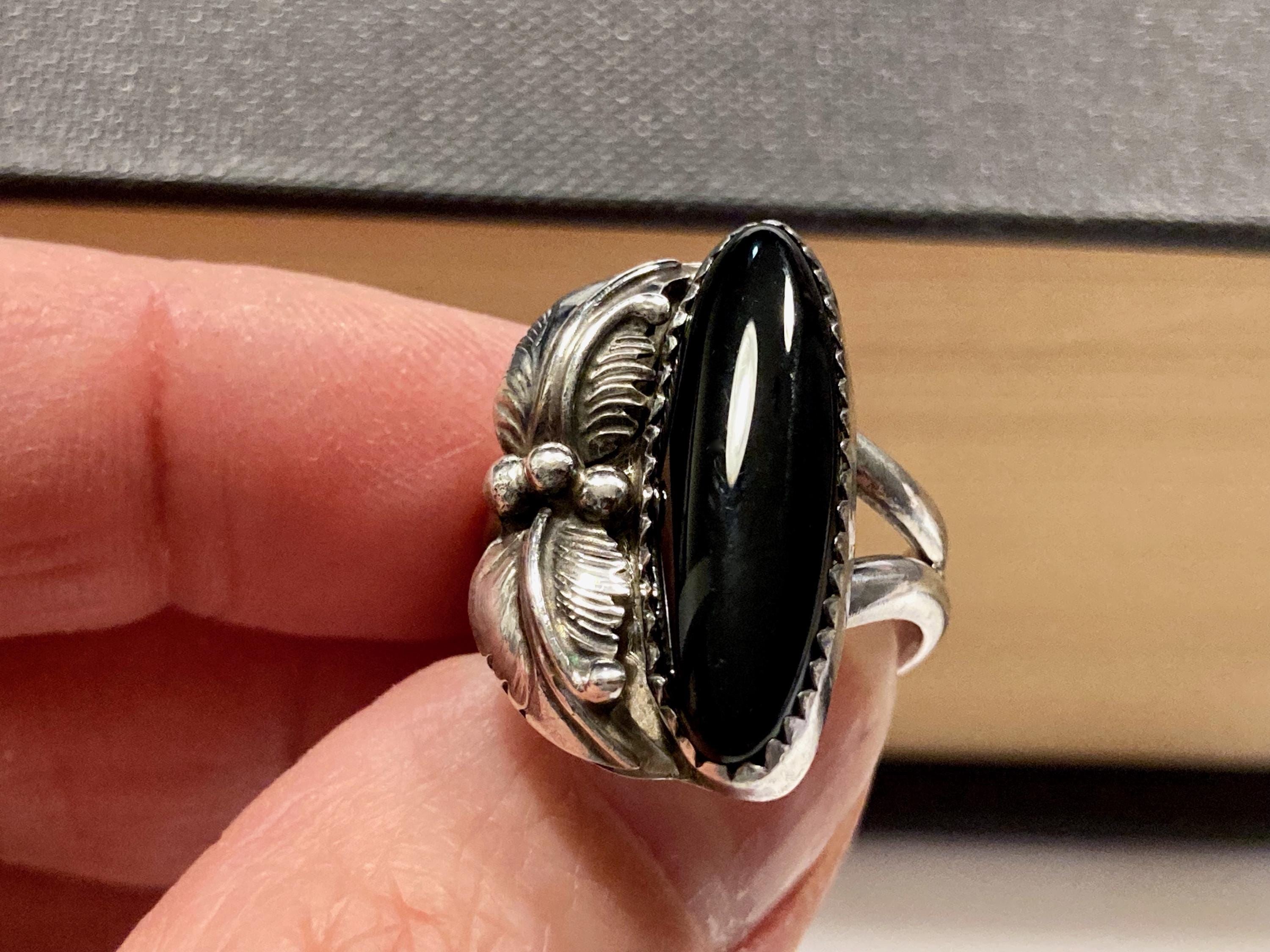 1960s Onyx Ring - Etsy