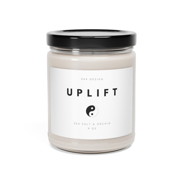 Uplift Sea Salt & Orchid Scented Soy Candle, 9oz