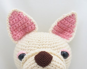 PDF Amigurumi / Crochet Pattern Sleepy Eye Dog - Crepe the French bulldog CP-15-3259