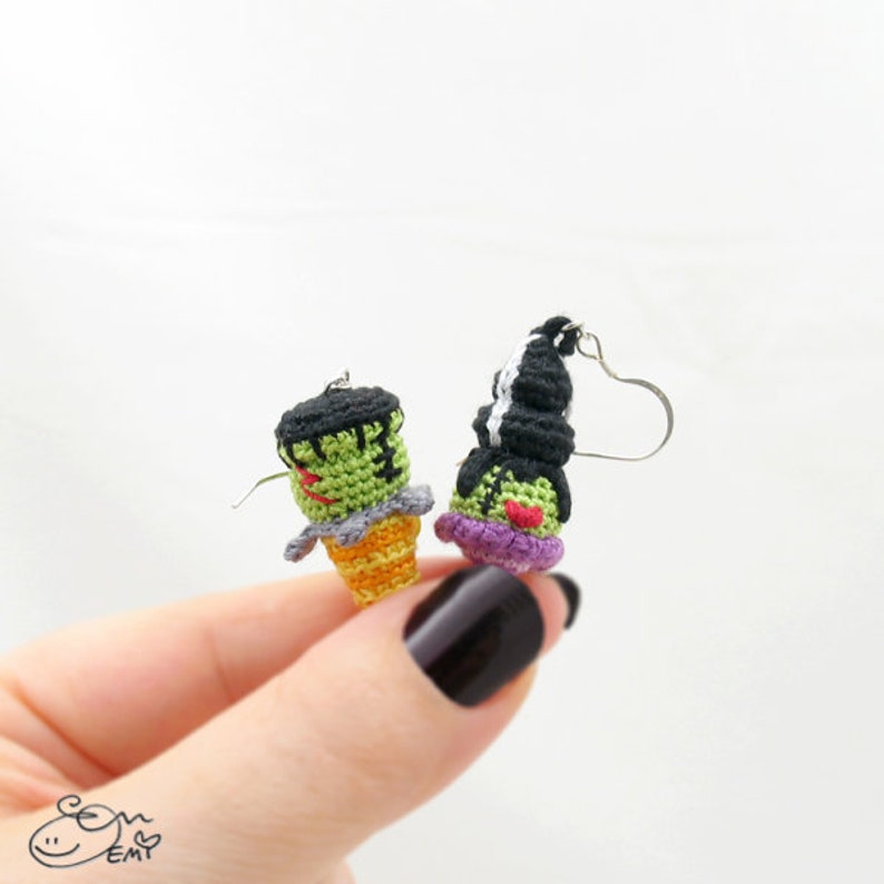 PDF Amigurumi / Crochet Pattern Frankenstein Ice Cream Cone image 0