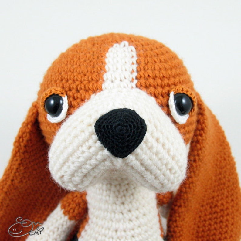 PDF Amigurumi / Crochet Pattern Sleepy Eye Dog Madeleine and - Etsy ...