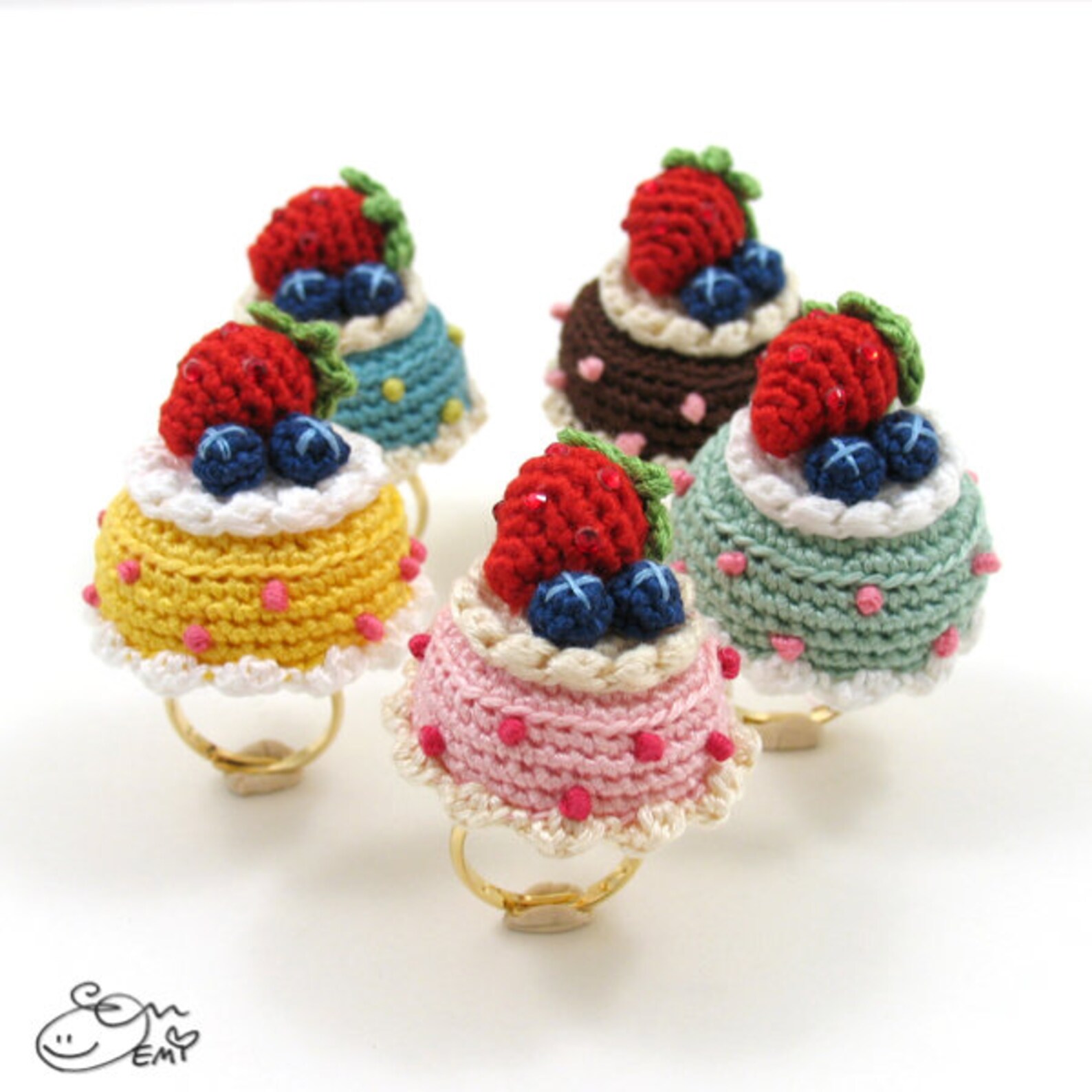 PDF Amigurumi / Crochet Pattern Amigurumi Dessert Jewelry Etsy