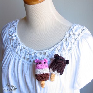 PDF Amigurumi / Crochet Pattern Ice Popsicle/Ice Cream Bar Bear CP-15-3272 image 4