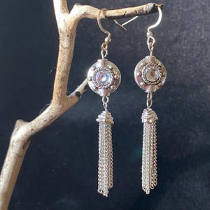 Silver Tassel Earrings