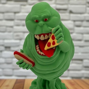 Slimer Ghost Figurine, Marshmallow Man Toy, Halloween Decoration, Unique Birthday Gift, Collectible Ghostbusters Model