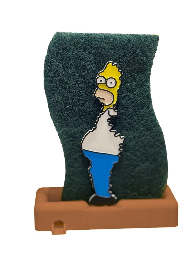 Homer Simpson Meme Sponge Holder: Quirky Kitchen Accessory
