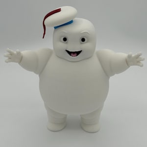 Large Stay Puft Marshmallow Man Cake Topper, Retro Ghostbusters Figurine, 3D Printed Toy, Unique Birthday Gift, Handmade Collectible Decor