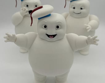 3 entzückende Ghostbusters Mini Stay Puft Marshmallow Man Figuren