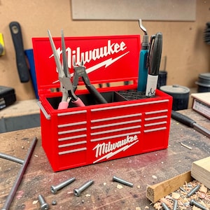 Toolbox Themed Stifthalter/Aufbewahrungsbox: Perfektes Geschenk für Ihn!