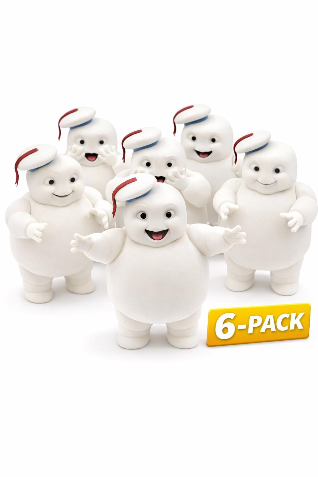 Stay Puft Marshmallow Men: Ghostbusters Mini Figurines (set of 6