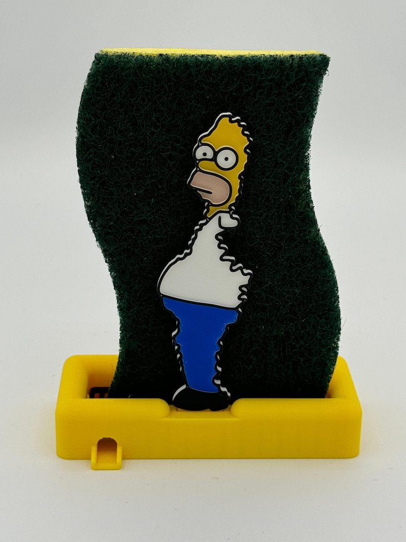 Homer Simpson Meme Sponge Holder: Quirky Kitchen Accessory