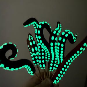 Plantacles Tentacle Decor: Glow in the Dark Sea Monster (Small & Large)