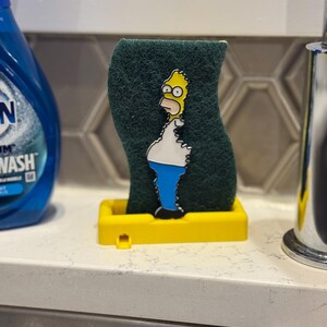 Homer Simpson Meme Sponge Holder: Quirky Kitchen Accessory