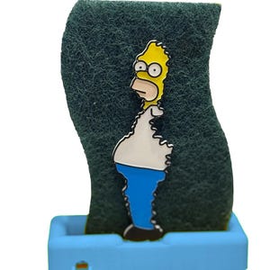 Homer Simpson Meme Sponge Holder: Quirky Kitchen Accessory