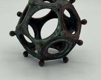 古代ローマの十二面体のレプリカ - ご自宅の古代の謎 - 手描き! - Etsy