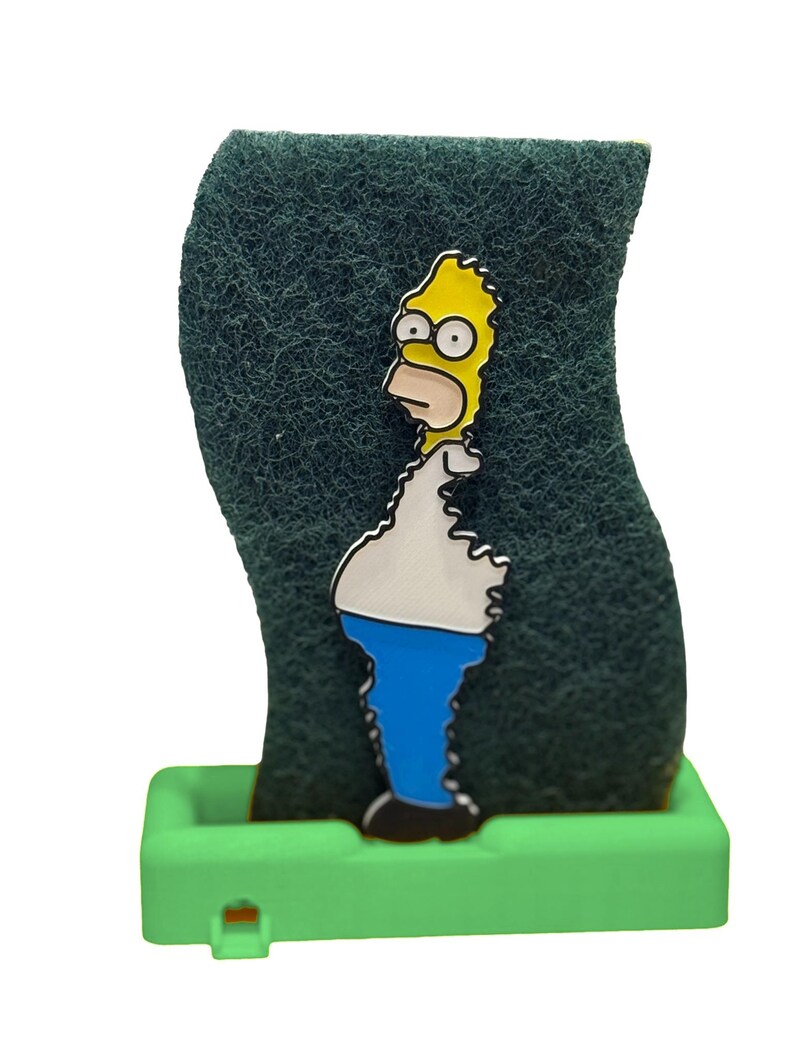 Homer Simpson Meme Sponge Holder: Quirky Kitchen Accessory