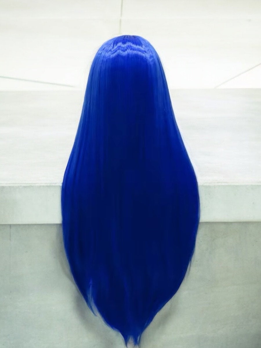 AZURE BLUE STRAIGHT Synthetic Lace Front Wig