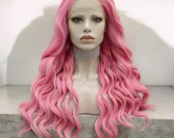 ✨NWT 26 Inch Butterfly Haircut Synthetic Wig ombré pink Pink Butterfly Haircut Wig, Long Curly Ombre (26 Inches) - Etsy main image 2
