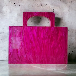 Bolsa clutch luxuosa rosa perolada | Nova bolsa rosa na moda | Bolsa clutch para noite | Embreagem de baile | Bolsa de noite | Embreagem de casamento | Bolsa de festa