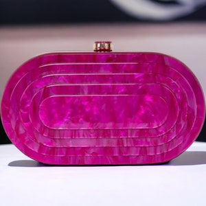 New Trendy Luxury Fuchsia Pink Clutch Bag | Fuchsia Evening Clutch | prom Clutch | Wedding Clutch Bag | Bridesmaid Clutch | Pink Evening Bag